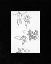 Mike Hoffman Original Pencil Art Comic Book Artist Personal Notebook 2013 A-m48
