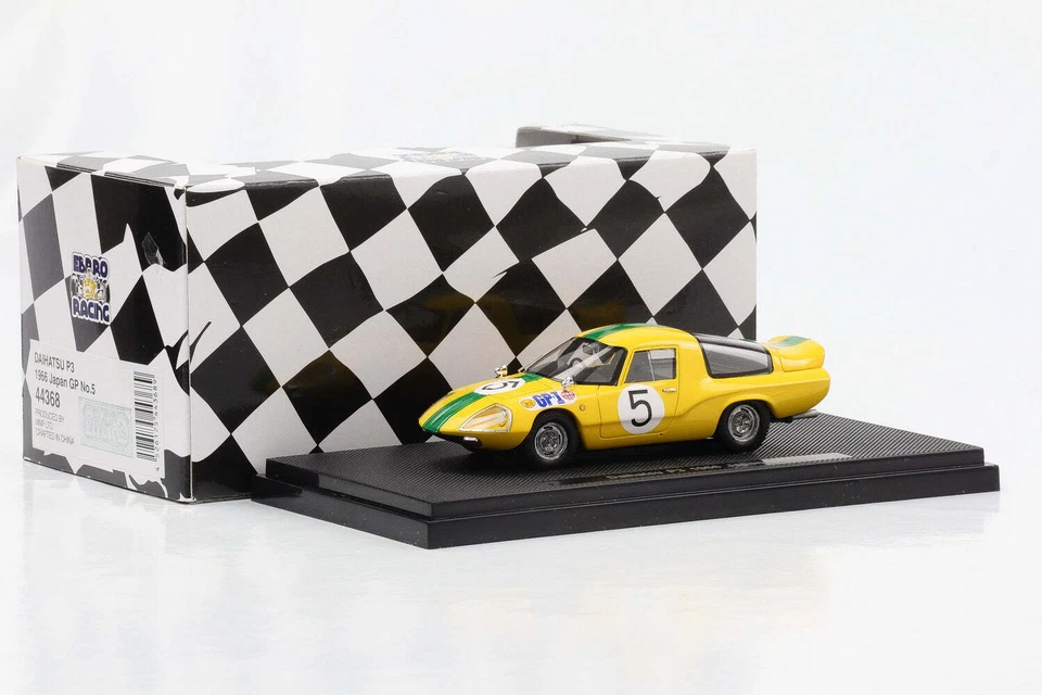 1:43 Ebbro Racing Daihatsu P3 Giappone Gp 1966 #5 Giallo-Verde Diecast - Immagine 3 di 4