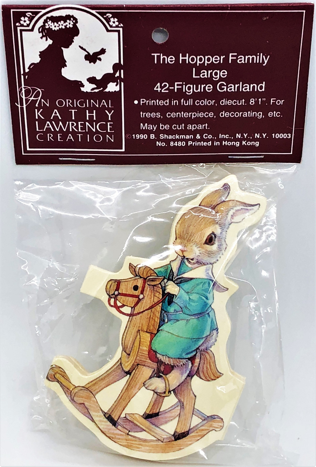 HOPPER FAMILY CHRISTMAS GARLAND 8Ft Long! By Artist Kathy Lawrence MINT