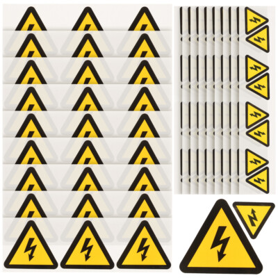 30PCS Stickers Label Stickers High Voltage Warning Caution Electrical Danger