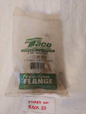 Taco 110-522BSF, 1/2'' Taco Bronze Freedom Flange, Sweat (Pair)