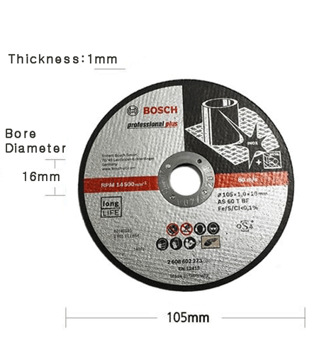Bosch Inox Trennscheiben 4" 105x1,0x16mm 269 für matal - Bild 3 von 3