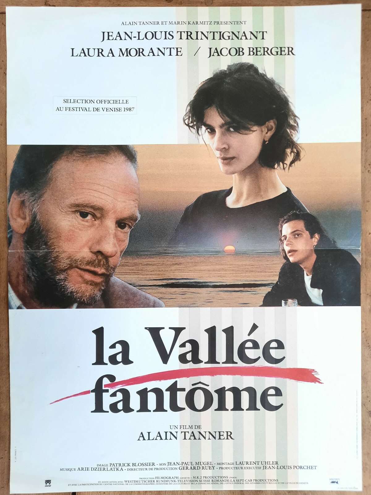 Locandina originale film La valle fantasma (1987) - Regia di Alain Tanner