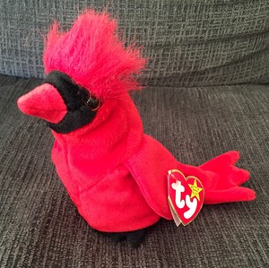 red bird beanie baby