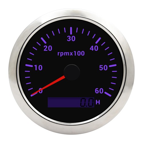 110mm Tachometer Tacho Messgerät 6000RPM mit LCD Hourmeter für Auto Boot - Picture 10 of 13