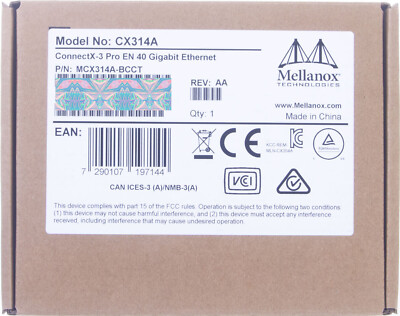 MELLANOX PLACA DE REDE CONNECTX-3 PRO EN 40GB - PN: MCX314A-BCCT - - Suporte E Garantias: Encontre As Melhores Ofertas Em Infraestrutura De Rede - Foto 6