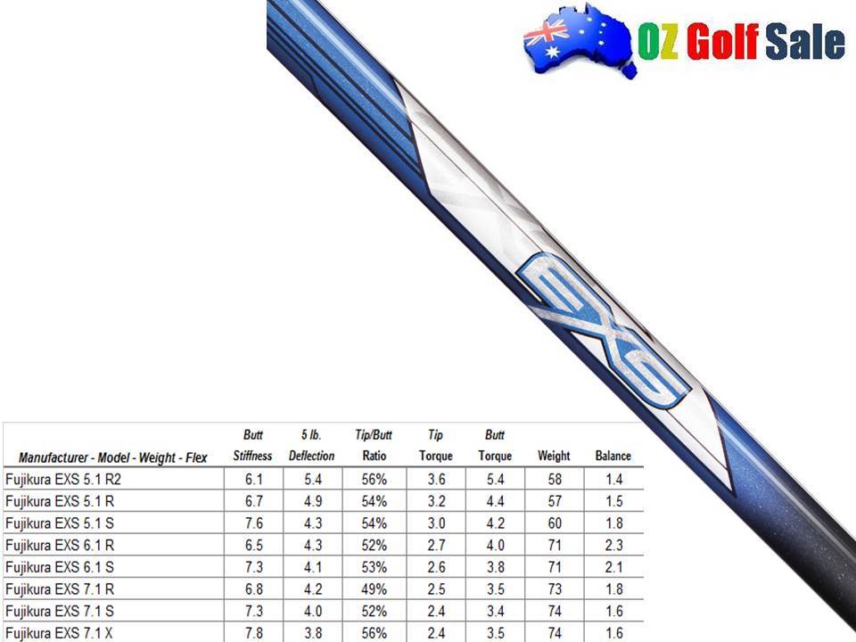 335 Fujikura EXS 5.1/ 6.1/ 7.1 (Blue) Driver Fairway Wood Shaft