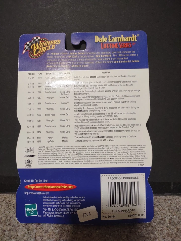 Winners Circle Dale Earnhardt #77 Lifetime 13 de 13 1976 Hy-Gain Chevy Malibu Foto 2 de 2