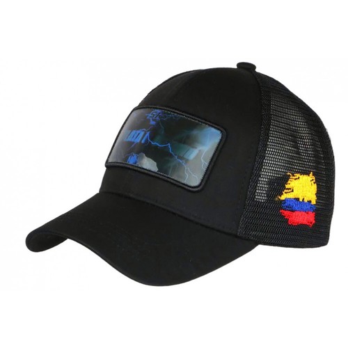 SKR-Casquette Plata o Plomo Bleue et Noire Strass Bogota Colombia