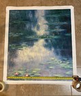 Hand Painted Replica Of “Water Lilies” (1907) By Claude Monet. 32 X 36”.