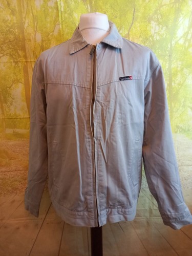 Giacca full zip Quicksilver grigio misto cotone. UK uomo taglia Large