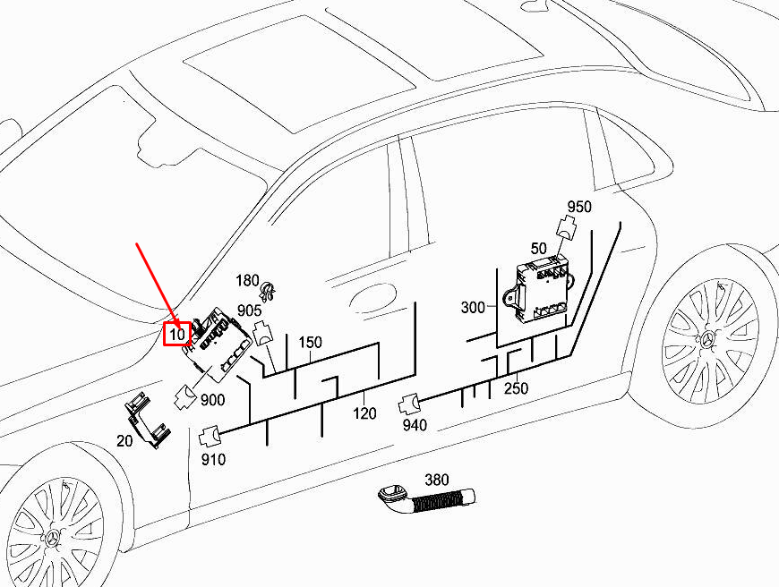 MERCEDES W222 S Class Door Control Module A2229001714 1153 for  