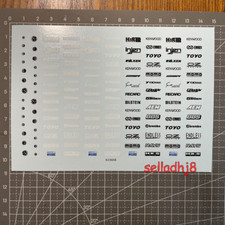 1/24 Dashboard Trademark Logo on doors Racing Sports Car Model Kit Water Decal