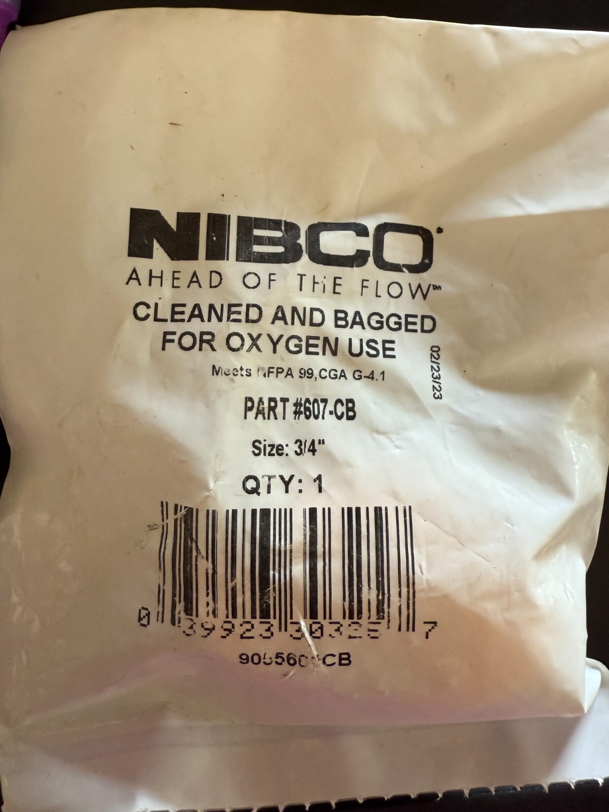 NIBCO 607-CB 3/4" 90º Copper Elbow Fitting