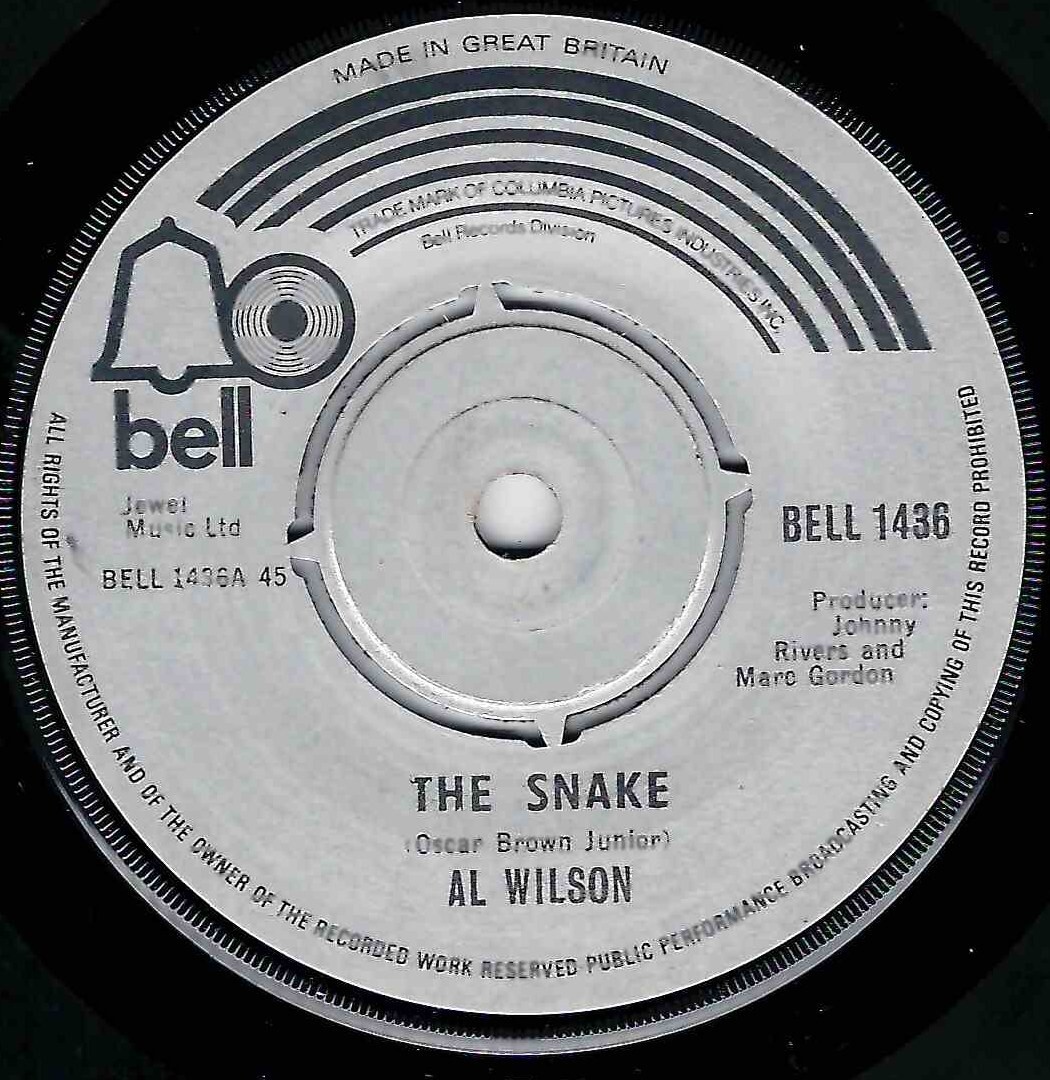 photo of Al Wilson - The Snake - Uk Bell