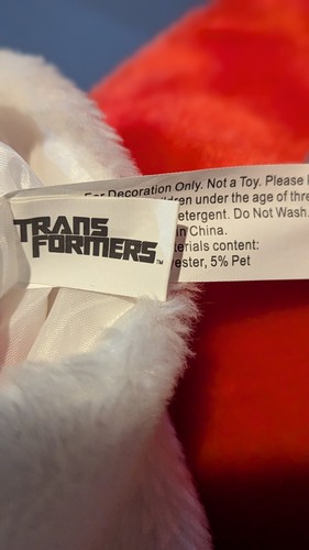 Transformers Christmas Stocking Optimus Prime 2 Images Hologram Holographic... - Picture 5 of 6