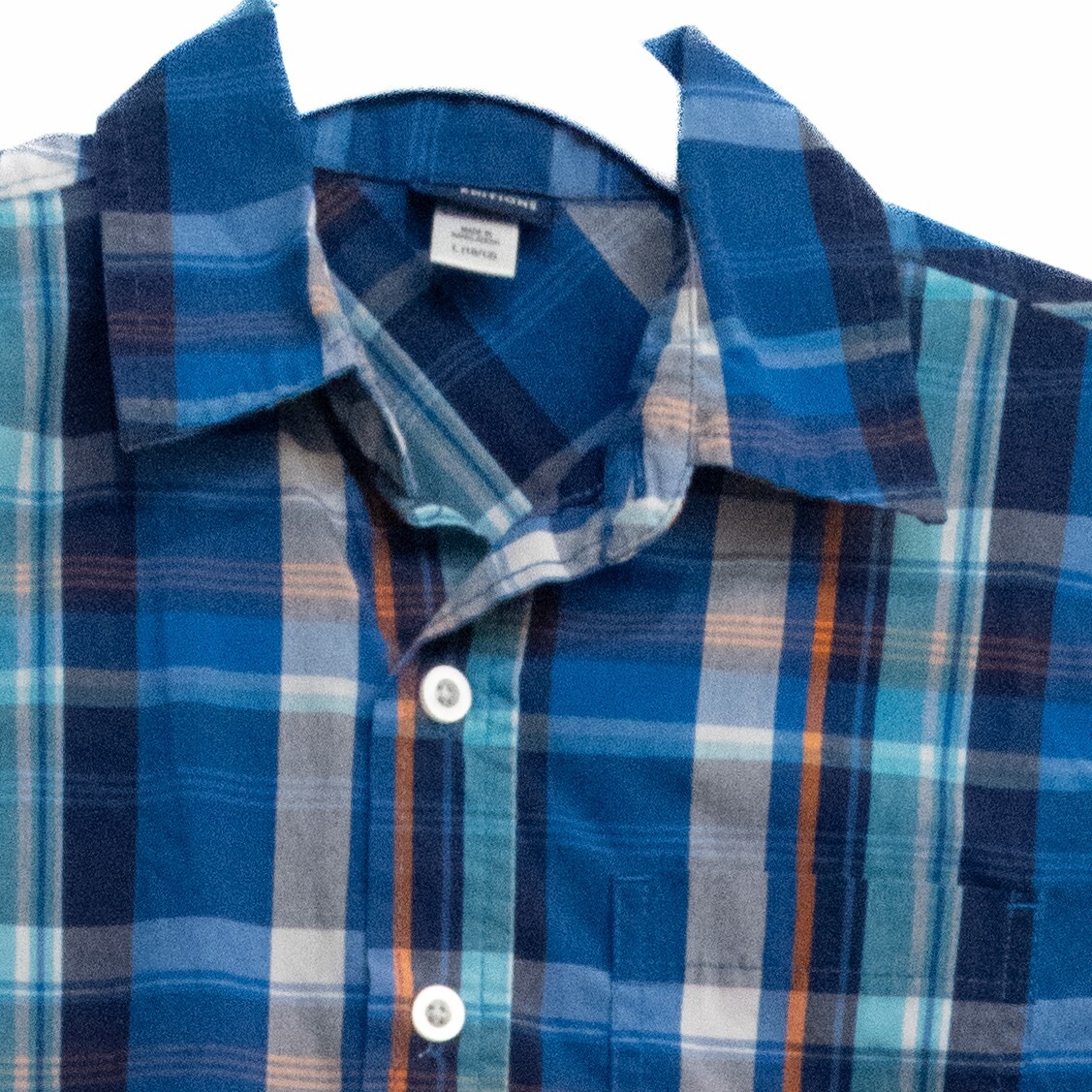 Basic Editions Mens Blue Polyester Button Up Shir… - image 6