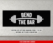 Fitness Wall Art - Motivational Gym Banner - Home Workout Decor