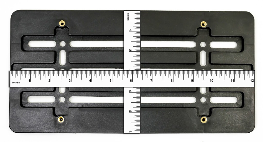 2 Front Bumper License Plate Tag Holder Mount Mounting Relocator Adapter Kit Bracket For Dodge (All Models) Quantity Discount(9.95$ To 6.50$) (Each With 2 Screws 4 Bolts & 4 Built In Nuts) (2 - Foto 2