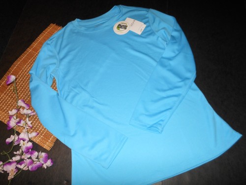 INGEAR SWIM LADIES LONG SLEEVE RELAXED FIT RASH GUARD SHIRT ~ UPF + ~ BLUE / M