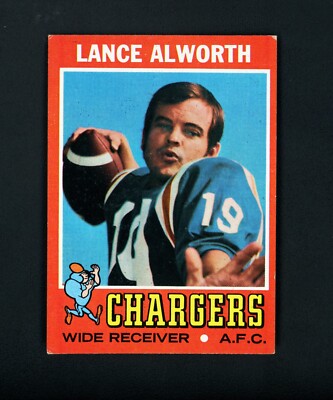 Lance Alworth 1971 Topps (HOF) San Diego Chargers #10 EX+
