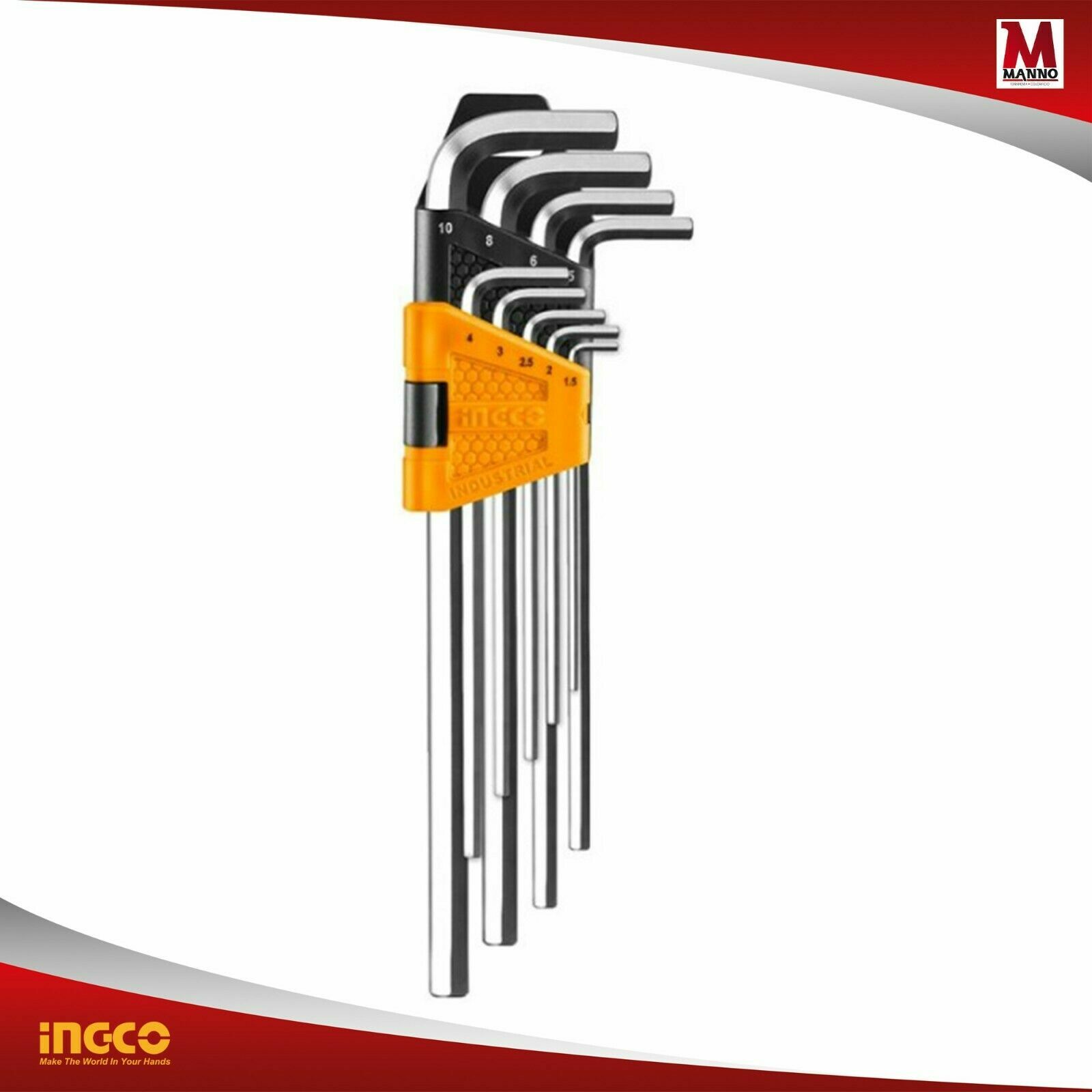 Chiave A Brugola Esagonale DEXTER In Acciaio Cromato 2.5 Mm