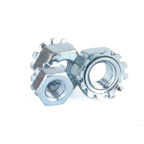 6-32 8-32 UNC K Lock Nuts External-Tooth Lock Washer Steel Bright Zinc Plated - Picture 2 of 10