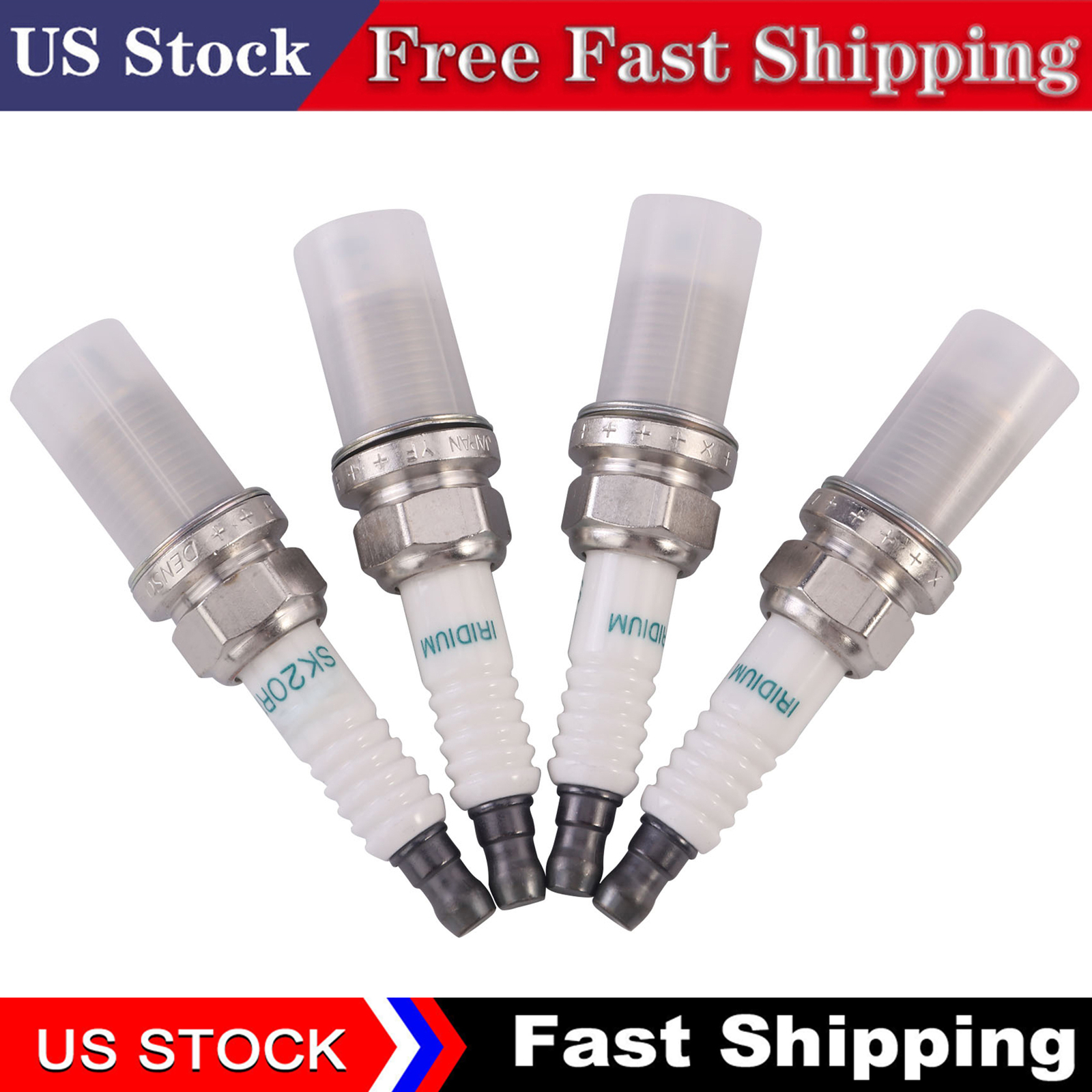 4x Iridium Spark Plugs 90919-01210 SK20R11 3297 for Toyota Camry 4Runner Tundra