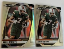 Xavier Restrepo 2024Prizm Draft Picks RC Rainbow Refractor+Base Rookie Lot Miami