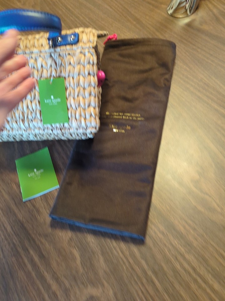 Kate Spade Spring Forward Birdhouse wicker Handbag NWT | eBay