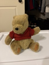 Classic Winnie the Pooh Plush  Red Sweater  Gund Disney Bear 12"