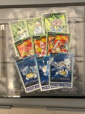 Pokemon Card Charizard Blastoise Venusau Complete 9 Set Carddass 1997 Japan