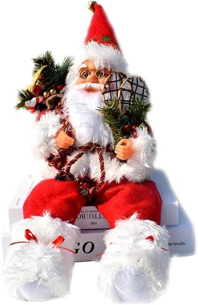 Weihnachtsmann Dekofigur Sitzend 57Cm Nikolaus Weihnachtsvitrine Innen AußEn Rot-image