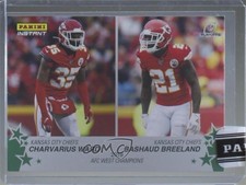 2019 Instant NFL Playoffs Green 6/10 Charvarius Ward Bashaud Breeland #33 1m1a