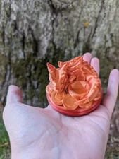 Fire Dragon Dice Guardian PLA Dice Guardian Red and Gold Dragon GM Gifts t