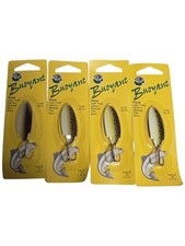 LOT OF 4 NEW Thomas Buoyant BROWN TROUT 1/4 oz Lure Spoons Made in USA