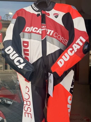 Combinaison En Cuir Ducati Corse Power K2 Dainese Peau De Canguro TG 52 - Photo 1/4