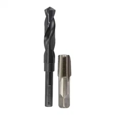 1/2 In. Carbon Steel NPT Pipe Tap and 23/32 In. High Speed Steel Drill Bit Set (