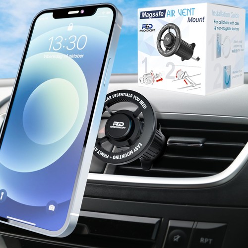 for MagSafe Car Mount, Air Vent Magnetic Phone Mount, 360° Adjustable Magneti... - Picture 6 of 8