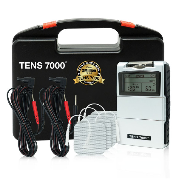 Unidad TENS 7000 2ª Edición Digital TENS + Kit Completo Accesorios para Alivio del Dolor