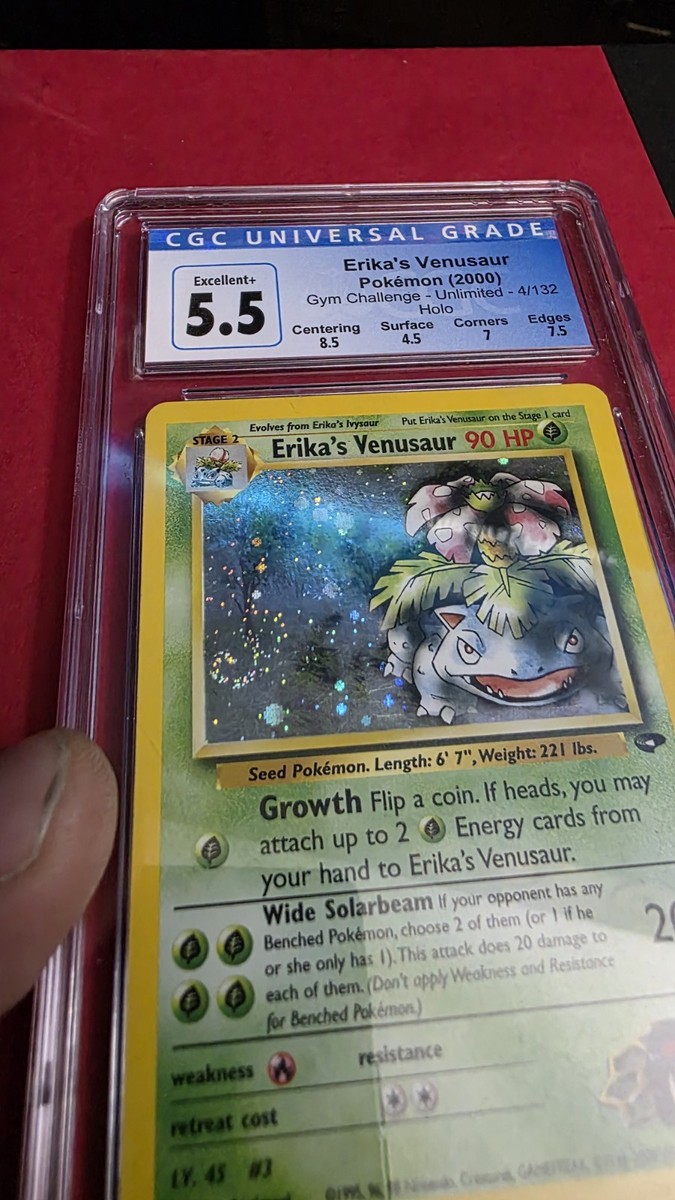 Erika's Venusaur Holo 4/132 Gym Challenge 2000 Pokemon Card CGC