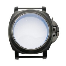 44mm Black Stainless Steel Brushed Case For ETA 6497 6498 Tianjin ST36 Movement