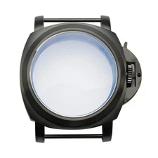 44mm Black Stainless Steel Brushed Case For ETA 6497 6498 Tianjin ST36 Movement