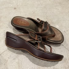 Sandals Cole Haan G Series Air Sandal Wedge Sz 7B Adjustable Buckle Brown