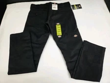 NWT Dickies Mens Skinny Fit Straight Leg Twill Work Pants Black Size 30/30 #8136