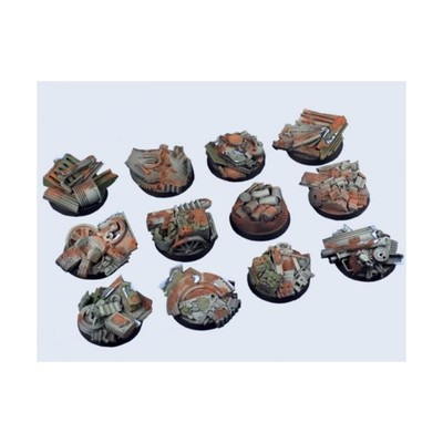Micro Art Mini Base Trash 25mm Trash - Round Bases Pack New