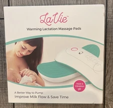 LaVie Warming Lactation Massage Pads Heat & Vibration Enhance Milk Flow NIB