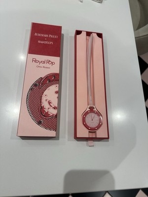 Swatch Royal Pop Otto Rosso Quarz Analog Armbanduhr rosa Kunststoff mit Box