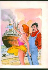 MILO MANARA - IL MONTATORE - TAVOLA ORIGINALE