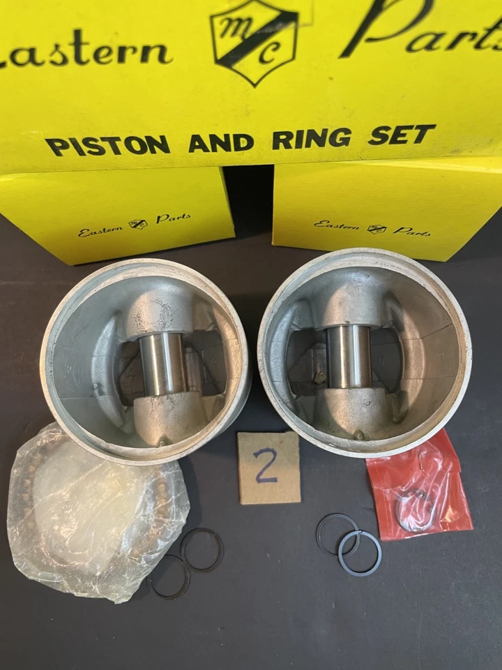 Juego de 1000 pistones Eastern MC Parts Harley Sportster E-816 .010 talla 9:1 compuesto Nuevo de Lote Antiguo Foto 3 de 4